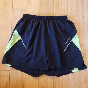 Brooks Running Shorts Drawstring Elastic Waist Woman's Size Small S Black EUC